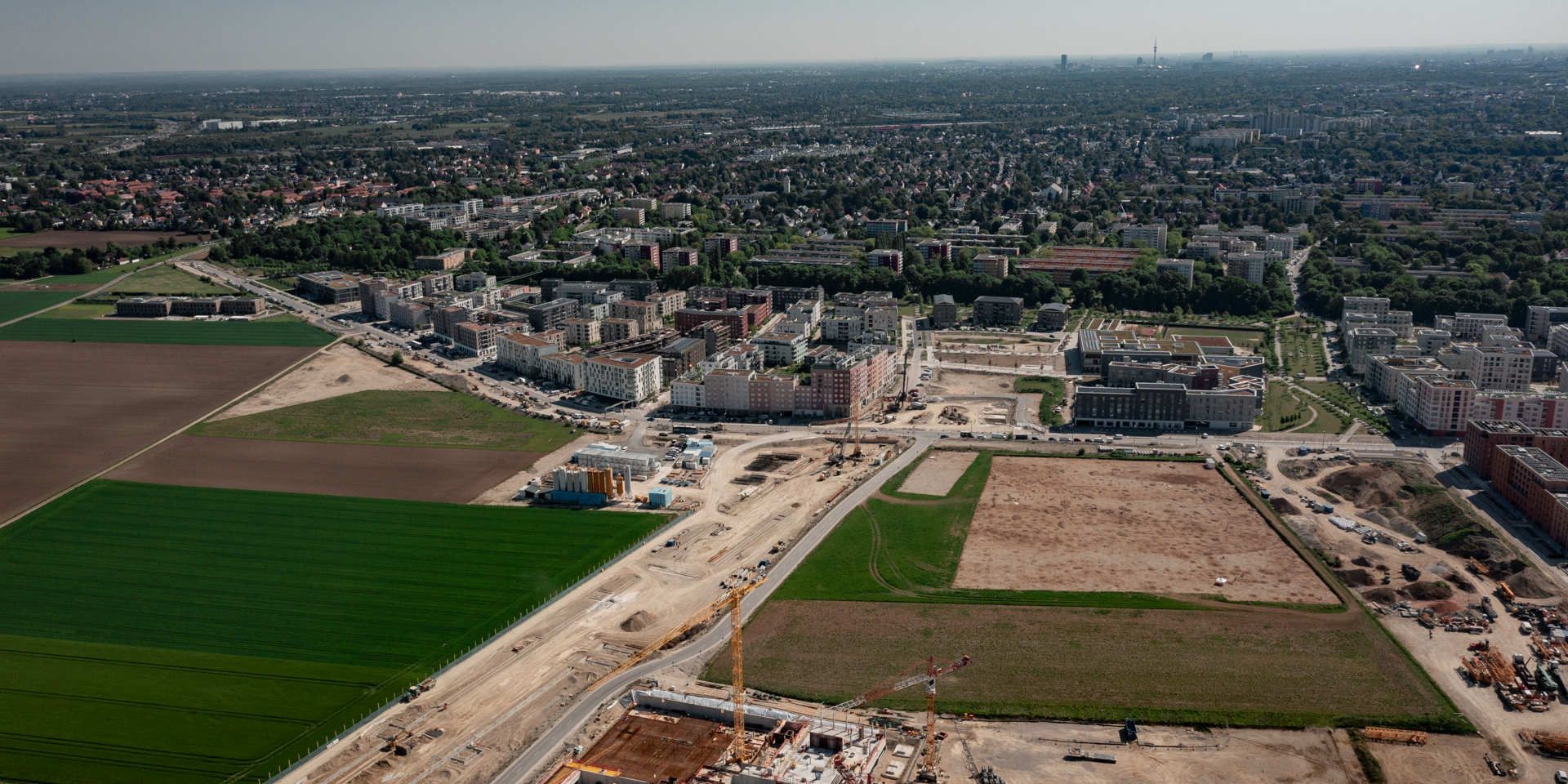 Temporäre Parkplätze für Autos