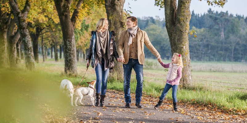 Spaziergänger im Park